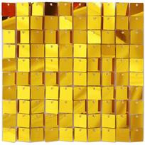 6-27 Pcs Light Golden Shimmer Wall Panels Sequins For Wedding Party Baby Shower Backgrounds Wall Decor Shimmer Laser Backdrops 5 12 Pcs(30x30cm) auksas