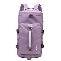 Large Capacity Travel Duffle Backpack Gym Bag with Shoe Compartment Wet Dry Pocket for Women Men 16 gray