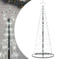 vidaXL LED Kalėdų eglutė 200 LEDs Šalta Balta 180 cm