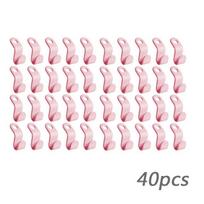 Drabužių kabykla spintai Jungtis Kabliukai Kaskadiniai plastikiniai spintos tvarkyklės stelažų laikiklis Vietą taupantis namų organizavimas 40pcs pink