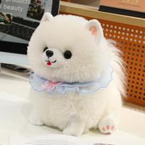 25/32/42CM Mielas Pomeranijos pliušinis žaislas, Miela gyvūno pagalvė, Kawaii pliušinės šuns lėlės, Graži gimtadienio dovana merginai 25cm balta
