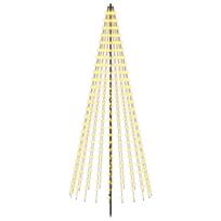 vidaXL LED Kalėdų medis EKENAS 235 cm 500 LED Šilta balta Geležis