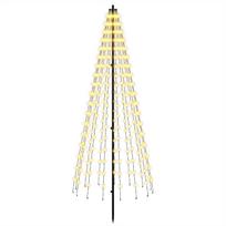 vidaXL LED Kalėdų medis EKENAS 165 cm 270 LED Šilta balta Geležis