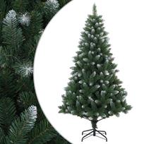 vidaXL Dirbtinė Kalėdų eglutė 240 cm PVC ir metalas Žalia