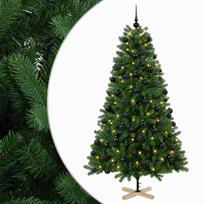 vidaXL Dirbtinė kalėdinė eglutė su rutuliuku 180 cm 300 LED
