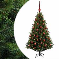vidaXL Dirbtinė Kalėdų eglutė su burbulais 120 cm 150 LED Šilta balta