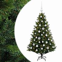 vidaXL Dirbtinė Kalėdų eglutė su burbulais 120 cm 150 LED Šilta balta