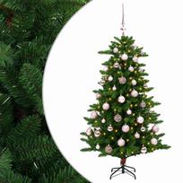 vidaXL Dirbtinė Kalėdų eglutė su burbulais 150 cm 150 LED Šilta balta