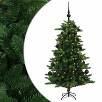 vidaXL Dirbtinė Kalėdų eglutė su burbulais 150 cm 150 LED Šilta balta