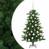 vidaXL Dirbtinė Kalėdų eglutė su burbulais 150 cm 150 LED Šilta balta