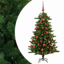 vidaXL Dirbtinė Kalėdų eglutė su burbulais 150 cm 150 LED Šilta balta