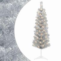 vidaXL Dirbtinis lieknas Kalėdų medis 150 cm 150 LED Šilta balta