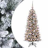 vidaXL Dirbtinė kalėdinė eglutė su rutuliuku 180 cm 300 LED