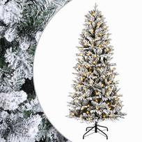 vidaXL Dirbtinė Sulankstoma Kalėdų Eglutė 150 cm 150 LED Šilta balta