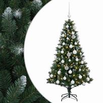 vidaXL Dirbtinė Kalėdų eglutė su burbulais 150 cm 150 LED Šilta balta