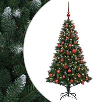 vidaXL Dirbtinė Kalėdų eglutė su burbulais 150 cm 150 LED Šilta balta