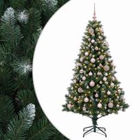 vidaXL Dirbtinė Kalėdų eglutė su burbulais 240 cm 300 LED Šilta balta