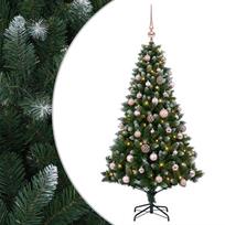 vidaXL Dirbtinė Kalėdų eglutė su burbulais 150 cm 150 LED Šilta balta