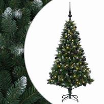 vidaXL Dirbtinė Kalėdų eglutė su burbulais 120 cm 150 LED Šilta balta