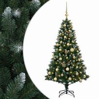 vidaXL Dirbtinė Kalėdų eglutė su burbulais 150 cm 150 LED Šilta balta