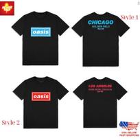 New Apparel Oasis Live 25 Chicago/Los Angeles T-Shirt Fan Gift ReDesign Tour 25' Unisex T-Shirt XXXL blue