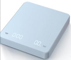 Skaitmeninės įkraunamos kavos svarstyklės su laikmačiu LED ekranas Espresso USB 3 kg Maks. svėrimas 0,1 g Didelio tikslumo matuoja Virtuvės svarstyklės white