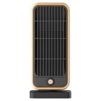 500W Portable Home Heating Fan Low Noise Air Circulation Hot Air Blower Mini PTC Ceramic Heating Electric Heater Mechanical Pro black
