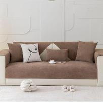 Anti-Scratch Waterproof Sofa Cushion Cover Non-Slip Leather Protector Prevents Urine Leakage Universal for All Seasons 40*40 gray