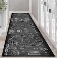 Kavos Sūkurys Virtuvės Bėgikas Kilimas Modernus Abstraktaus Rudo Kreminio Spalvos Kilimai Namų Dekoro Kilimėliai 60cm x 90cm