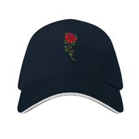 floral rose Baseball Cap Custom Cap Icon beach hat golf hat genuine Caps Male Women's tamsiai mėlyna spalva