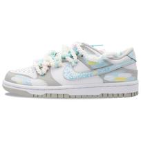 Nike Dunk Summer Dopamine Dressing Abrasion Resistant Low top Skateboard Shoes Unisex Blue HF5441-105(Team1303-) 36.5 white
