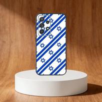 Flag of Israel Phone Case For Samsung S25,S24,S21,S22,S23,S30,Ultra,S20,Plus,Fe,Note,10,9,5G Black Cover Samsung S30Ultra5G blue