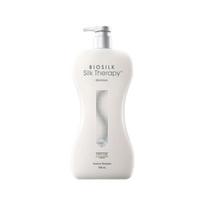 Silk Therapy BIOSILK Original Essence Shampoo 700ml | Protein Shampoo for Damaged Hair & White Floral Scent 700ml white