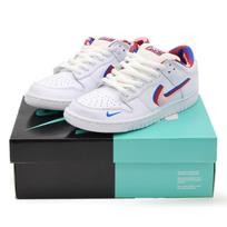 CN4504-100 Parra Nike SB Dunk Low Pro Abstract Art White Red Pink (Men's) 9.5 blue