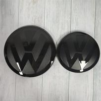 AGLNX1 For VW Volkswagen Jetta MK5 Golf Car Modification Logo Sticker Not Affect ACC Front Rear Emblem Badges Cover For VW Volkswagen G real black
