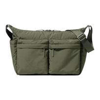 UNIQLO Madinga Nailoninė Kryžmai Nešiojama Peties Rankinė su Daug Kišenių Unisex Krepšiai Tamsiai Alyvuogių 481630-57 Dark Olive gray