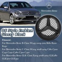 Car Front Grill Logo Light Mirror Face LED Badge For Mercedes Benz 08-14 B-Class W245 B180 C-Class W204 C200 C250 C300 GLK-Class black