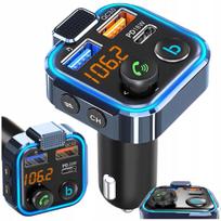 Bluetooth automobilinis siųstuvas Mp3 Laisvų rankų įranga Fm Įkroviklis