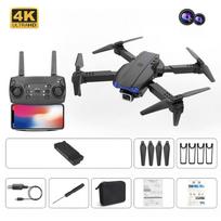 E99 Pro Mini Drone 4K HD Dual Camera Foldable RC Helicopter Gravity Sensor Quadcopter Toy for Beginners Standard juoda