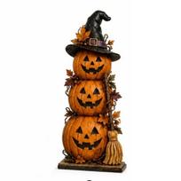Vintage Wood Haunted House Statue Spooky Halloween Wooden Sign  Home Decor Style 4