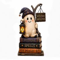 Vintage Wood Haunted House Statue Spooky Halloween Wooden Sign  Home Decor Style 5