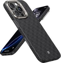 BENKS dėklas iPhone 16 Pro Max, su Magsafe, ArmorAir ArmorGrid Ultra Pagamintas iš Dupont Kevlar aramidinio pluošto, skirtas iPhone 16 Pro Carbon Fiber&iPhone 16 Pro juoda