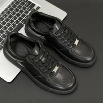 Air Force board shoes No. 1 couple autumn and winter men's shoes low-top leather women's shoes men's casual shoes 40 women black