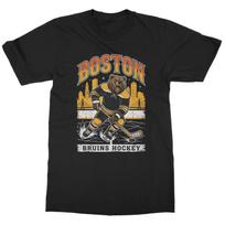 Boston Inspired Fierce Bear Graphic Sports Fans Unisex T-Shirt M white
