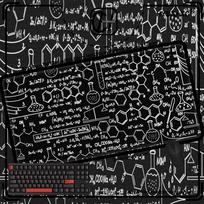 Equation Large Mouse Pad Pc Gamer Math Chemistry Physics Objects Gaming Accessories Teclado Mat Desk Mat Laptop Extended Hybxaxc 800x300x2mm