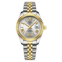 NIBOSI Women Watch Light Luxury Brand Stainless Steel Ladies Fashion Quartz Watches Business Luxury Female Gift Clock Wristwatch beige