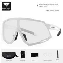 Captain Tass Professional Glasses for Riding Color-Changing Windproof Bicycle Goggles Outdoor Sports Day and Night Dual-Use Equipment
