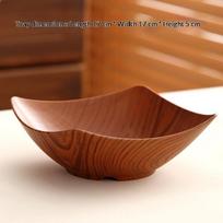 1Pcs Japanese Jujube Wood Natural Grain Melon Fruit Dish Round Wooden Plate For Family Gathering Snack Tableware A1