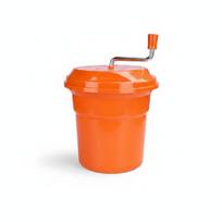 Salad Centrifuge Large Capacity Vegetable Dryer Thick Manual Orange 12L orange