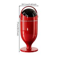Inner-Outer Trash Can with Sealed Lid Wide Opening 14L Upright Waste Bin
